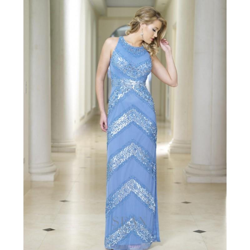 زفاف - Sean Collection 50694 Sleeveless Gown with Open Back - Brand Prom Dresses