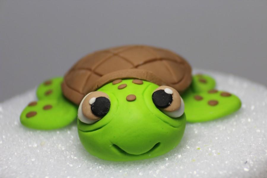 Wedding - Squirt by Nemo. Fondant Cake Topper. Ready to ship in 3-5 business days. "We do custom orders"