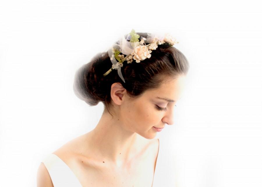 Hochzeit - Romantic Vintage Rococo Flowers Hairband in Victorian style – Bridal Perfection!