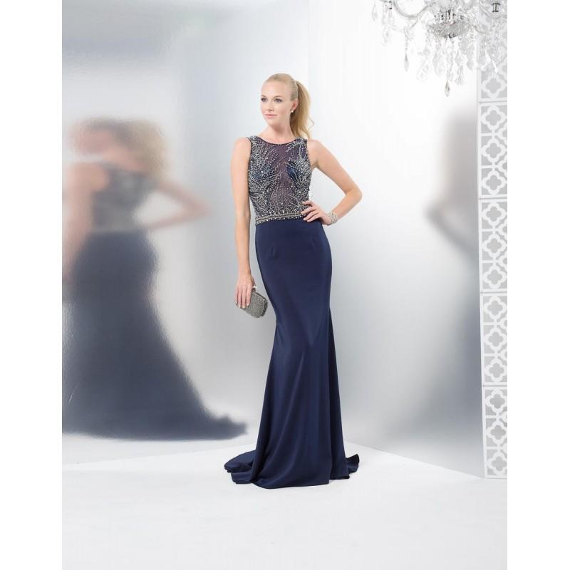 Hochzeit - Colors Dress 1445 Navy,Coral Dress - The Unique Prom Store