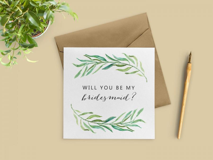 Hochzeit - Bridesmaid Proposal Card, Will You Be My Bridesmaid Card, Bridesmaid Card, Bridal Party Cards, SKU: WYB002
