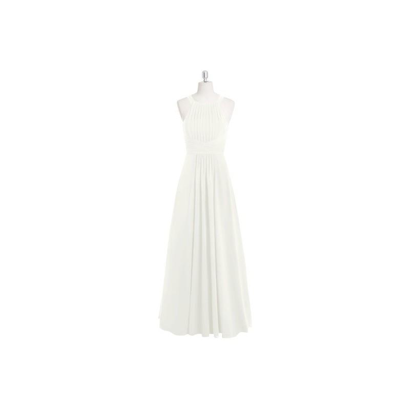 زفاف - Frost Azazie Winona - Floor Length Chiffon Keyhole Halter Dress - Cheap Gorgeous Bridesmaids Store