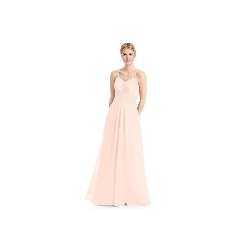 زفاف - Pearl_pink Azazie Cecilia - Chiffon Sweetheart Back Zip Floor Length Dress - Charming Bridesmaids Store