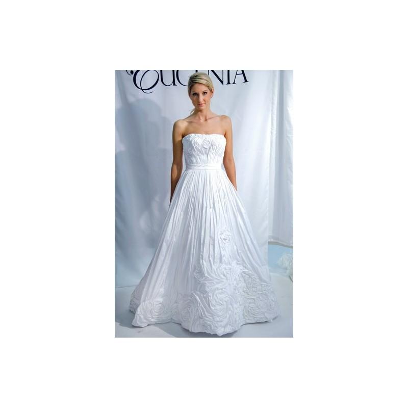 زفاف - Eugenia FW12 Dress 9 - Fall 2012 A-Line Strapless Eugenia Couture White Full Length - Nonmiss One Wedding Store