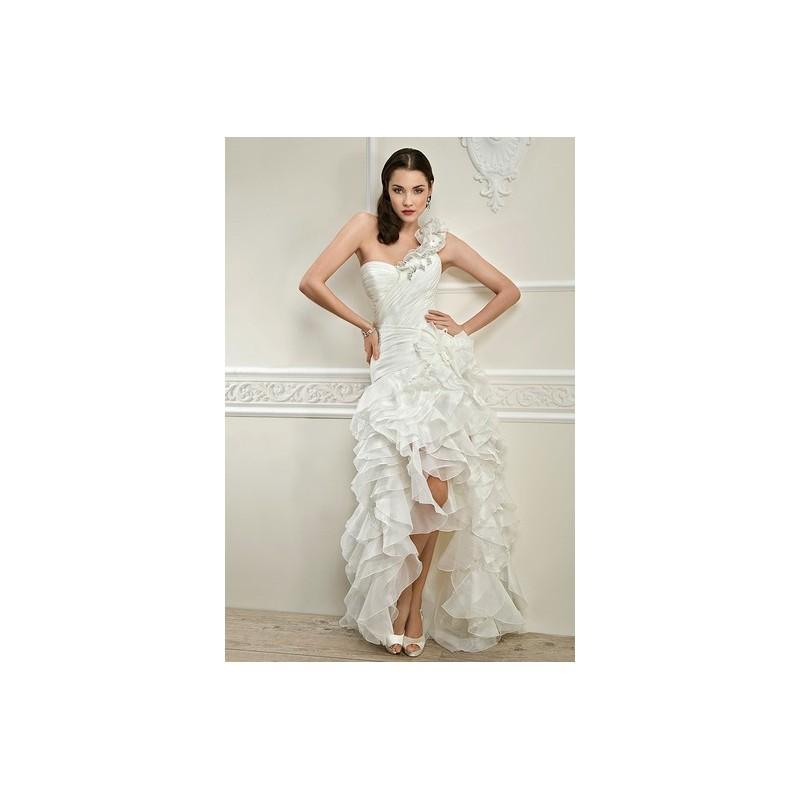 Свадьба - Cosmobella FW13 Dress 13 - One Shoulder Full Length Ball Gown Fall 2013 Cosmobella White - Nonmiss One Wedding Store
