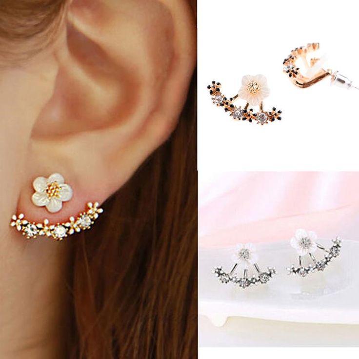 زفاف - Daisy Flower Earrings