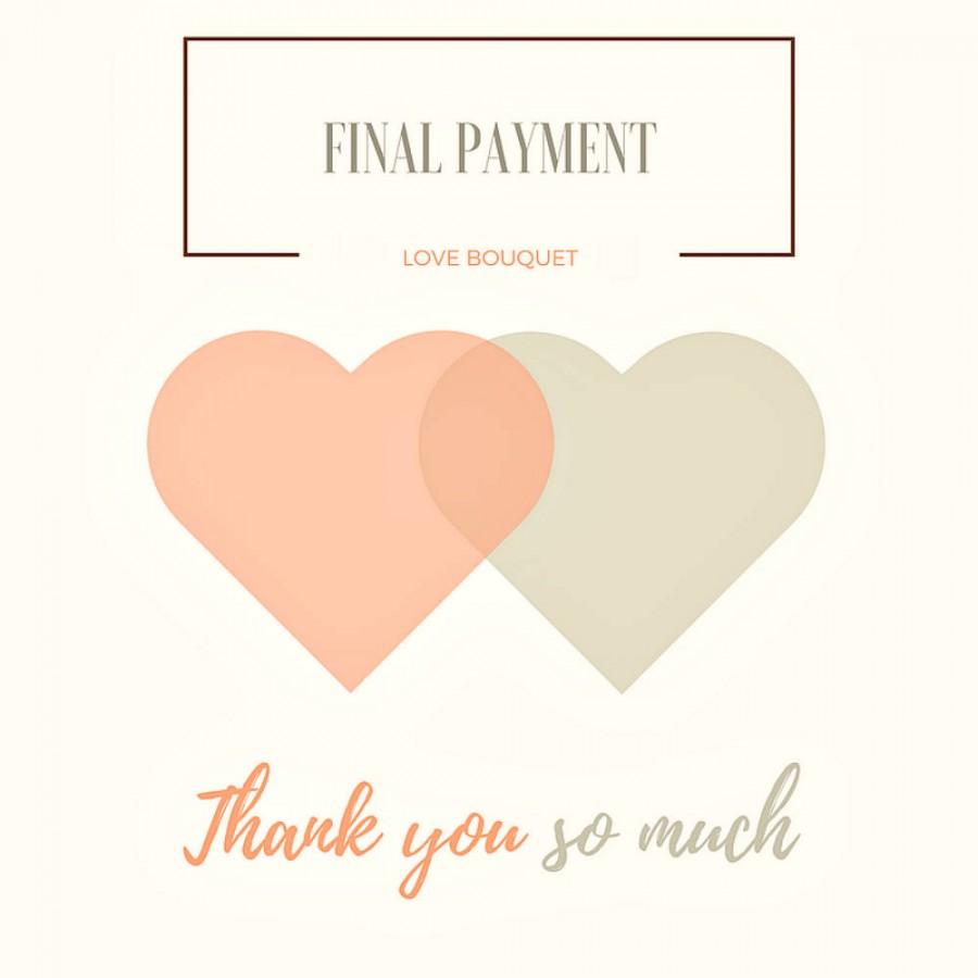 زفاف - FINAL PAYMENT