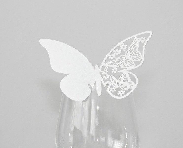 Mariage - 50 table cards place cards Butterfly