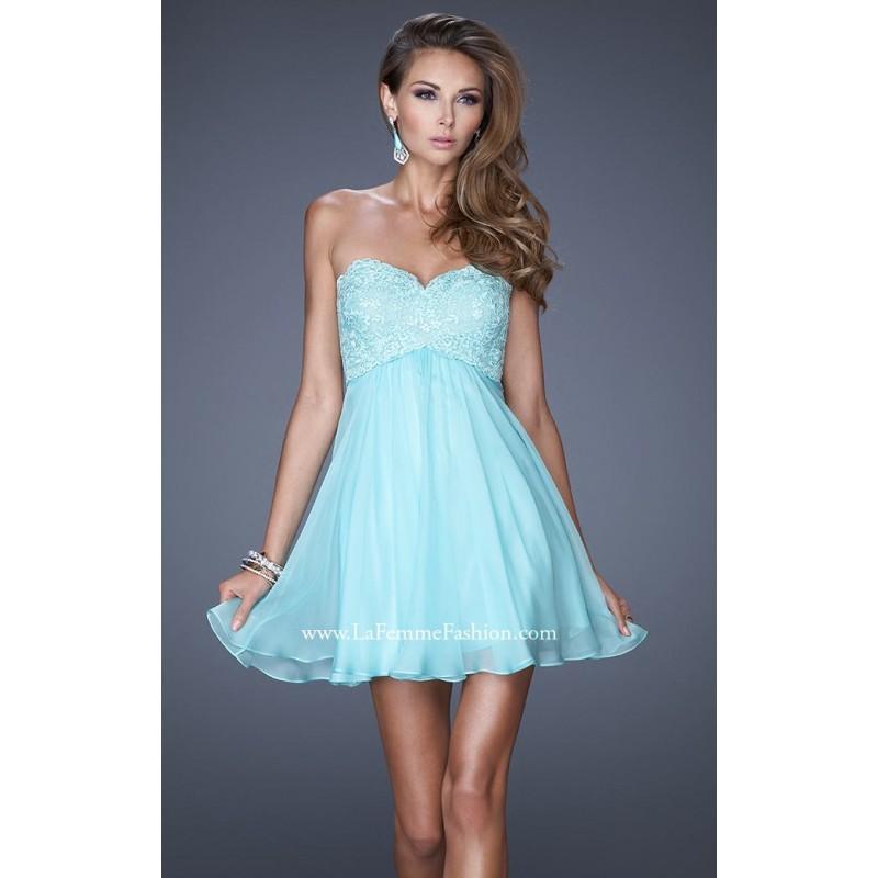 Hochzeit - Lace Cocktail Dress by La Femme 20633 - Bonny Evening Dresses Online 