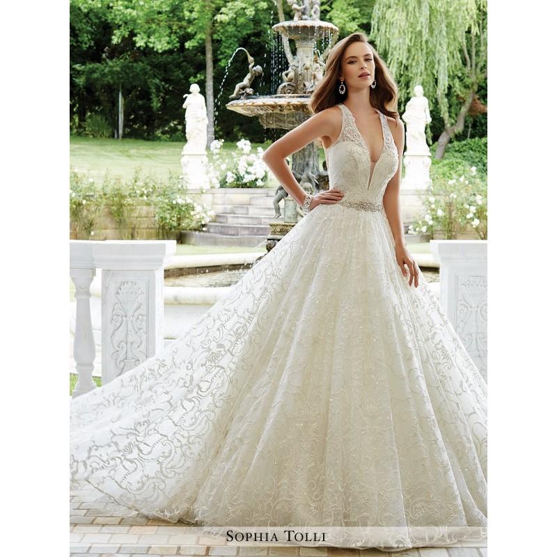 Hochzeit - Sophia Tolli Style No Y21675 Firenze -  Designer Wedding Dresses