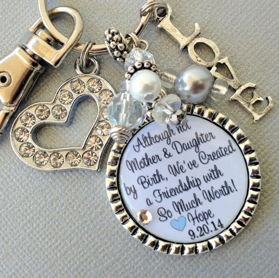 Mariage - STEP MOTHER of the BRIDE gift, Personalized gift, wedding quote, thank you gift, step mom, raising me as your own, friendship with worth