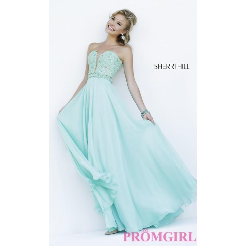زفاف - Long Strapless Sweetheart Formal Gown by Sherri Hill - Discount Evening Dresses 