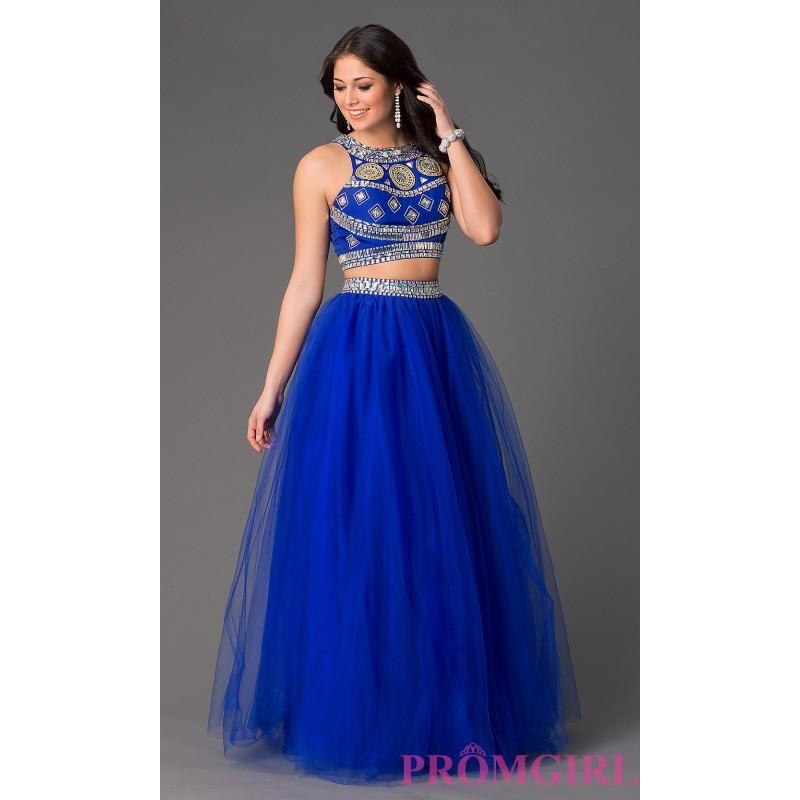 زفاف - Floor Length Two Piece Ball Gown - Brand Prom Dresses
