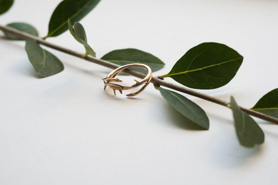 Wedding - Thorn Ring- Branch-Inspired Jewelry in Precious and Semi-Precious Metals