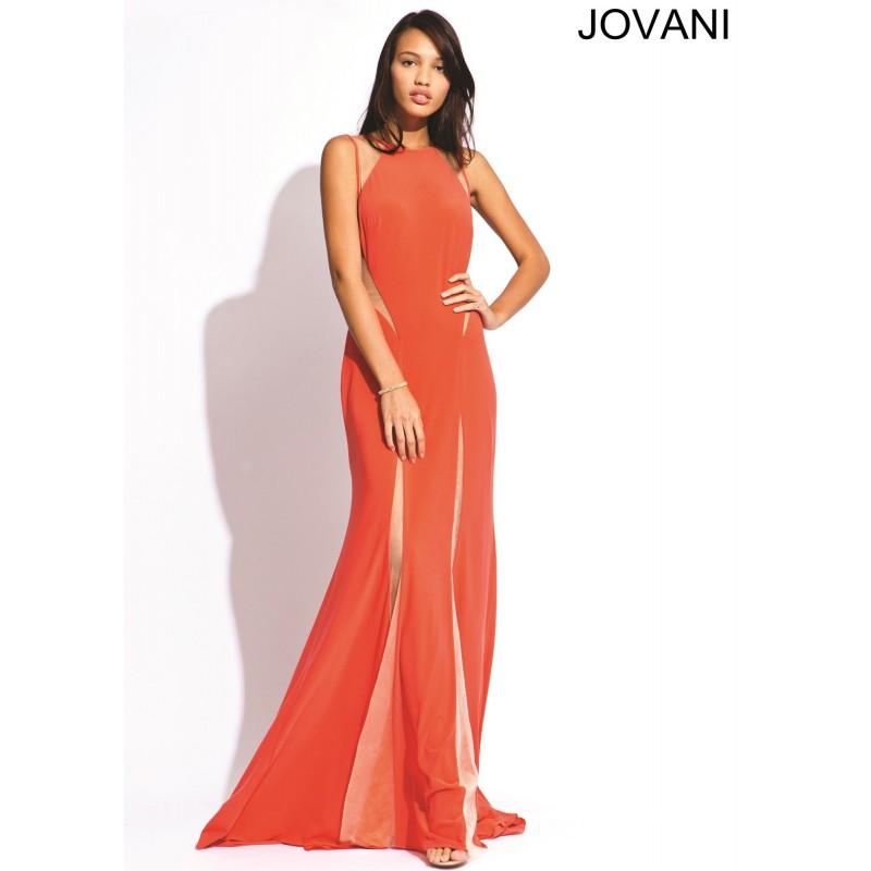 Свадьба - Jovani 762 Fitted Illusion Dress - 2017 Spring Trends Dresses