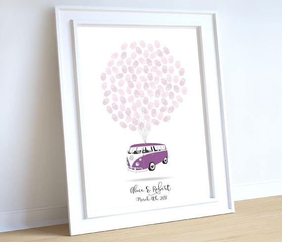 Свадьба - Campervan Wedding gift, Unique Wedding Gift For Couple, Wedding presents, Campervan Personalised Gifts Bride and groom, Vintage Volkswagen