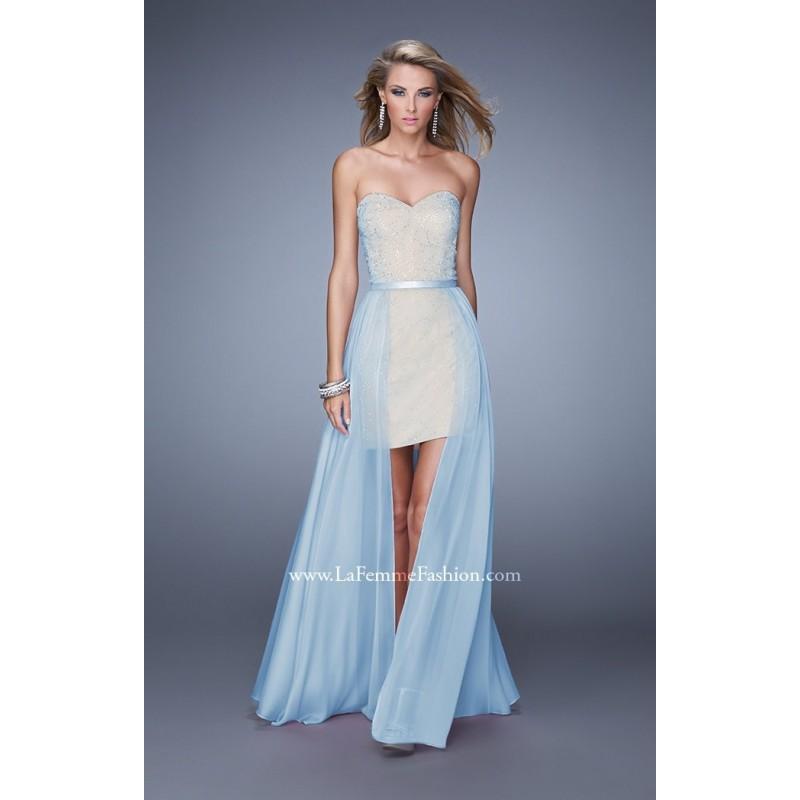 Hochzeit - Cotton Candy Pink La Femme 20446 - High Slit Removable Skirt Dress - Customize Your Prom Dress