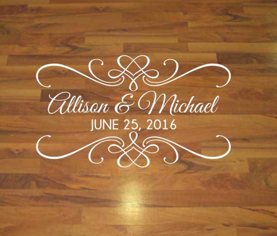 Mariage - Dance Floor Decal - Wedding Decal - Vinyl Decal - Personalized Decal - Vinyl Floor Decal - Personalized Wedding Decor - Custom Wedding Decor