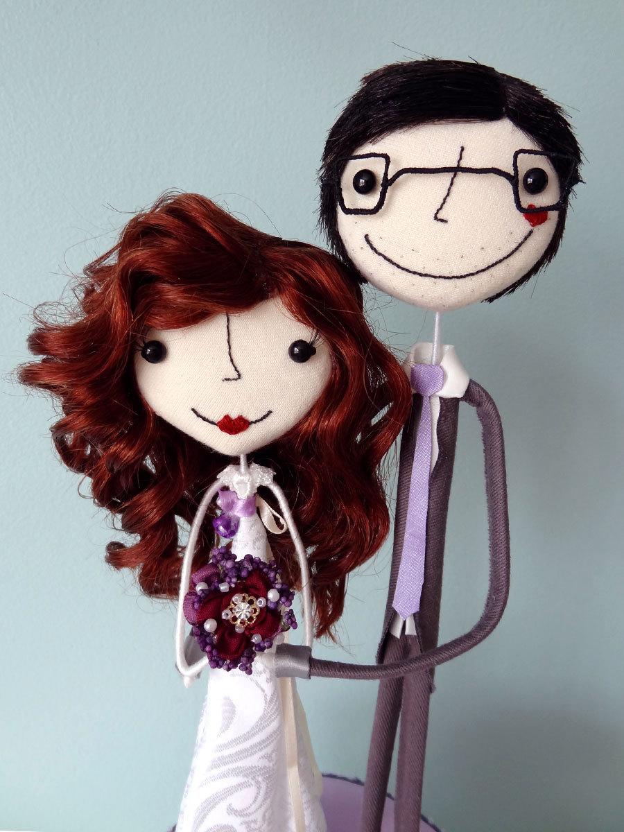 Wedding - Super Sweet and Charming Handcrafted Custom Wedding Cake Toppers