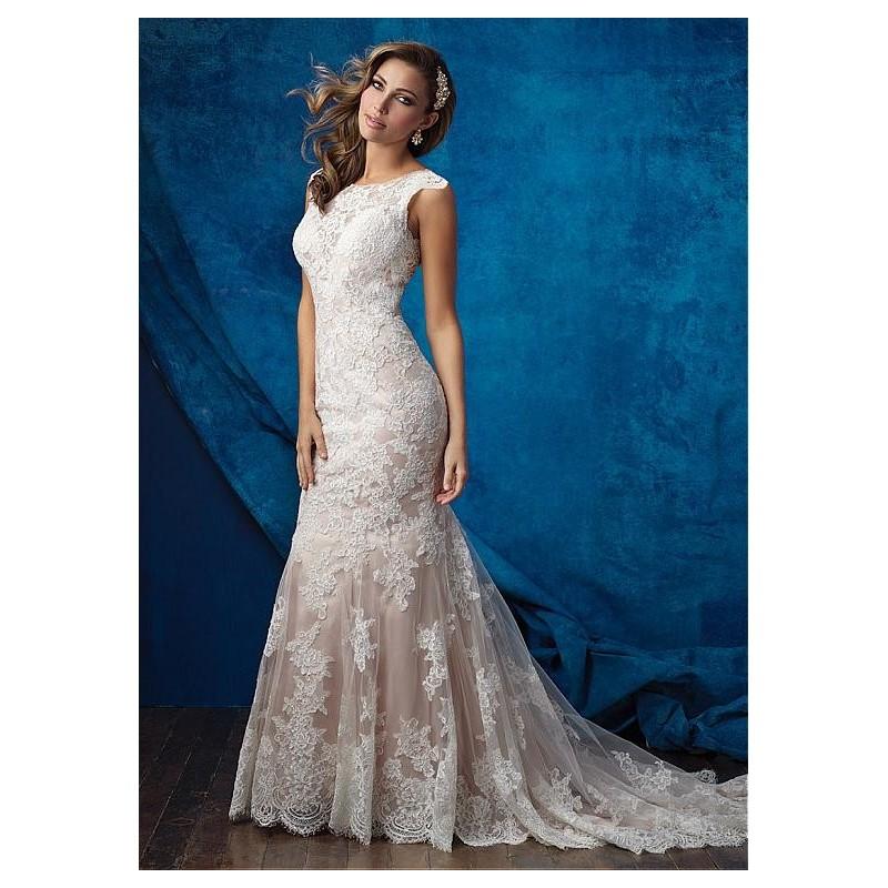 Свадьба - Junoesque Tulle Bateau Neckline Mermaid Wedding Dresses With Lace Appliques - overpinks.com