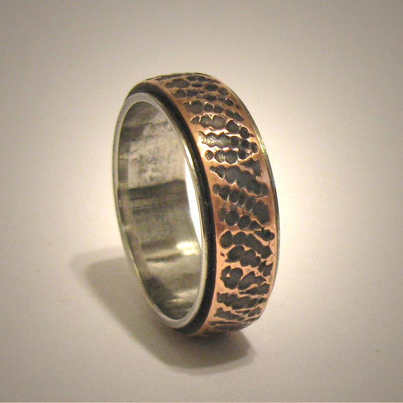 زفاف - Rustic Mens Ring, Rustic Mens wedding band, Engagement Ring, Hammered Ring, Mens Promise Ring, Mens wedding Ring, Unique Ring