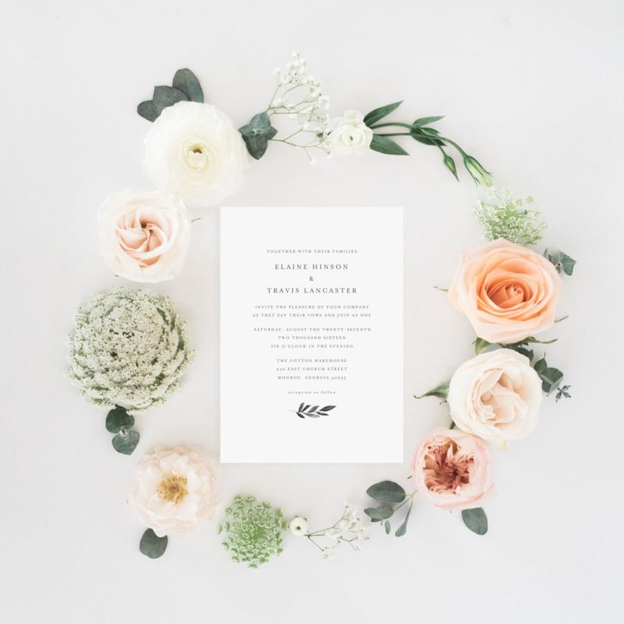 Hochzeit - Printable Wedding Invitation Set 