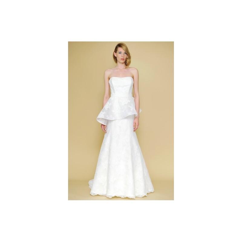 Hochzeit - Alyne SP14 Dress 5 - Fit and Flare Strapless Full Length Spring 2014 Alyne by Rivini White - Nonmiss One Wedding Store