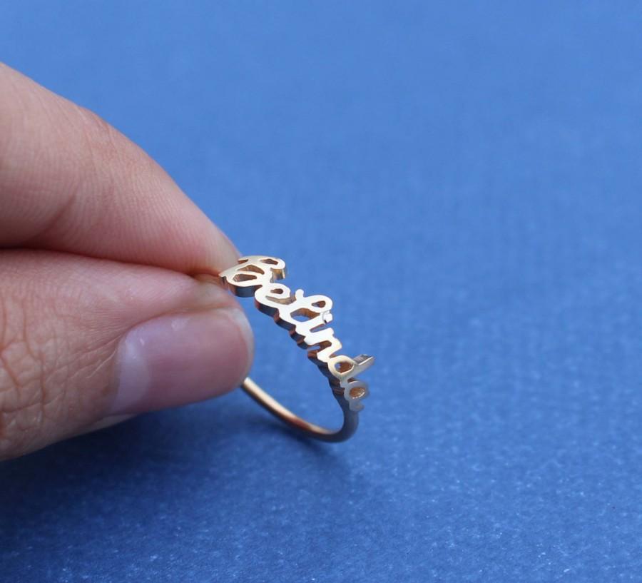 زفاف - 20% OFF** Handcrafted  Personalized Name Ring - Gifts For Woman - Silver Jewelry