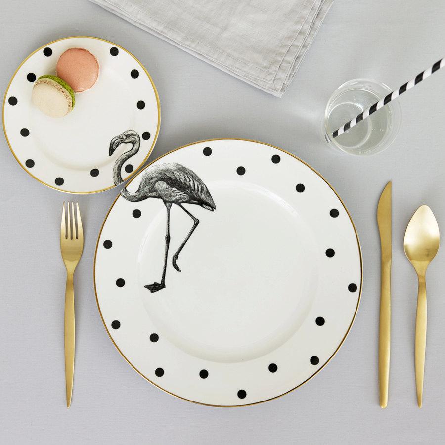 زفاف - Fancy Flamingo plate set