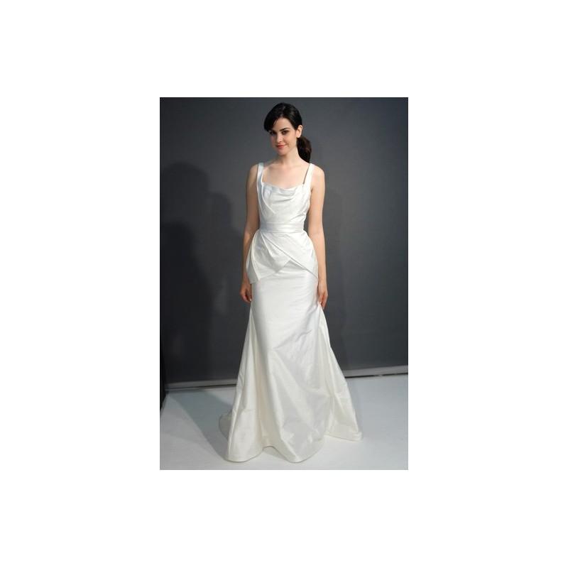 زفاف - Magdalena Gmyr FW12 Dress 1 - Full Length Fit and Flare Sleeveless Fall 2012 White Magdalena Gmyr - Nonmiss One Wedding Store