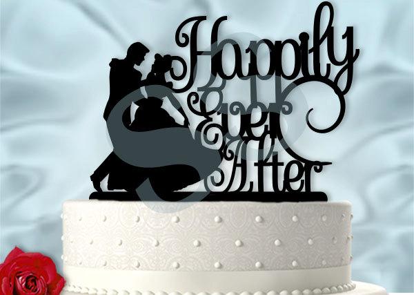 Mariage - Happily Ever After Wedding Cake Topper