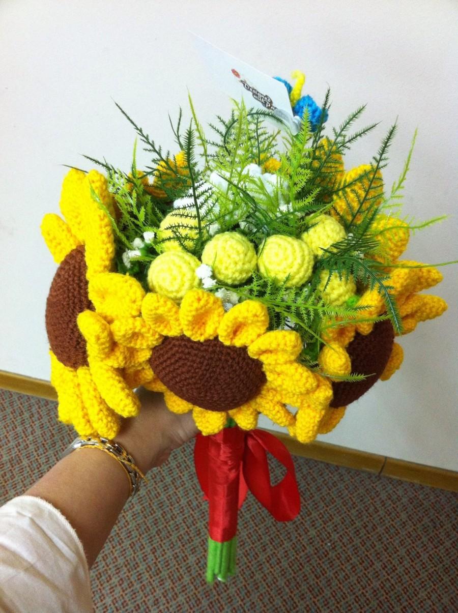 Hochzeit - Half Dozen Sunflower Bouquet