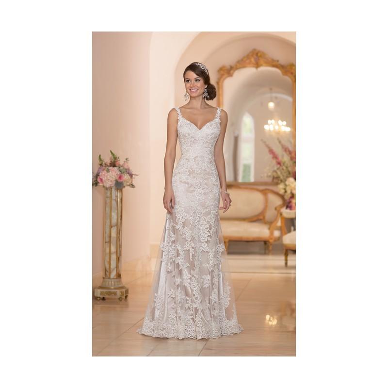 زفاف - Elegant A-line Spaghetti Straps Beading&Sequins Lace Sweep/Brush Train Tulle Wedding Dresses - Dressesular.com
