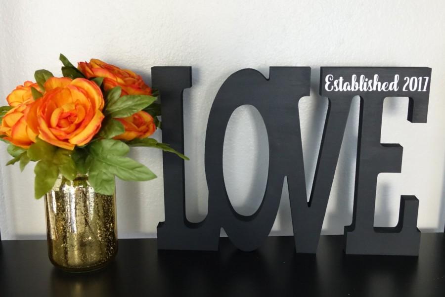 Mariage - Wedding Decorations, Love Established in 2017, Gift Ideas for Her, Great Home Decor