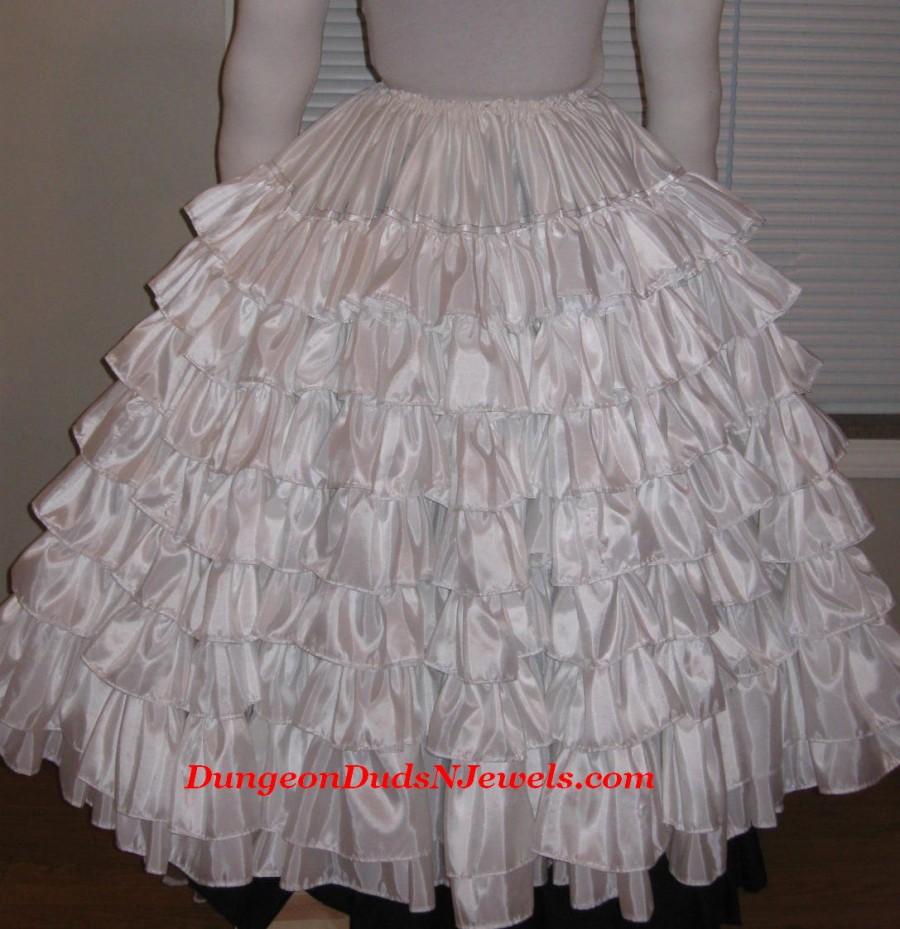 Hochzeit - DDNJ Choose Color Renaissance Taffeta Super Petticoat Crinoline Civil War Pirate Gypsy Wedding Plus Custom Made  ANY Size Anime Quincetta