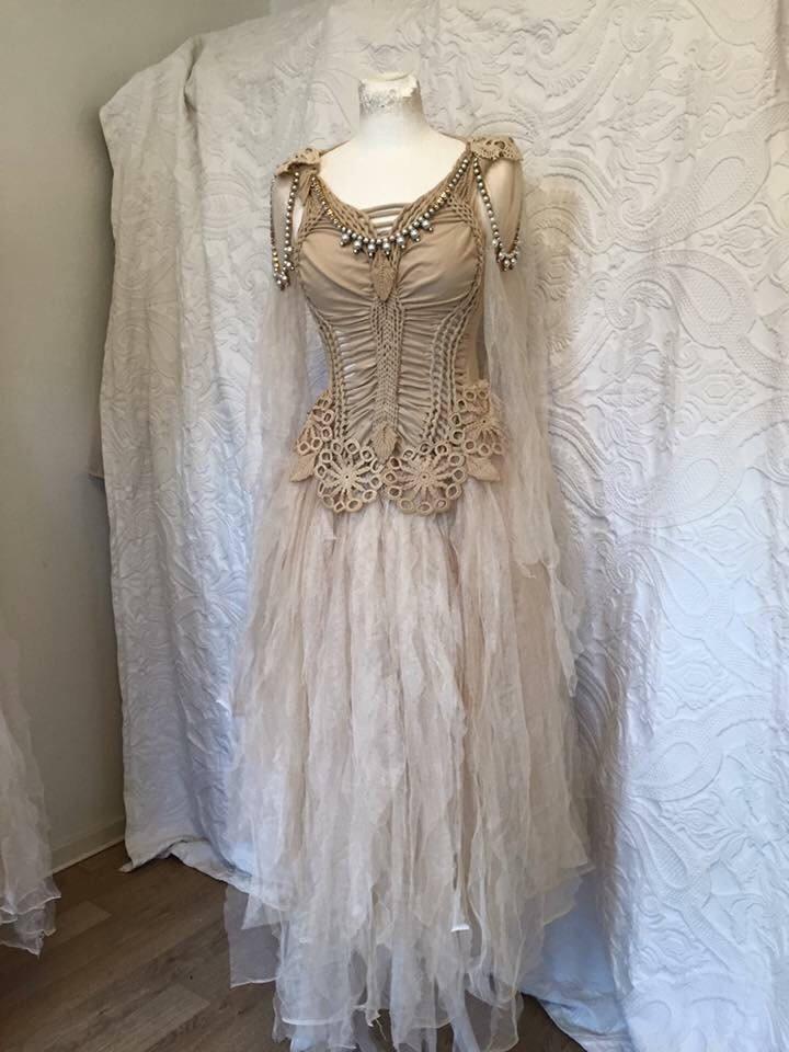 goddess elven wedding dress