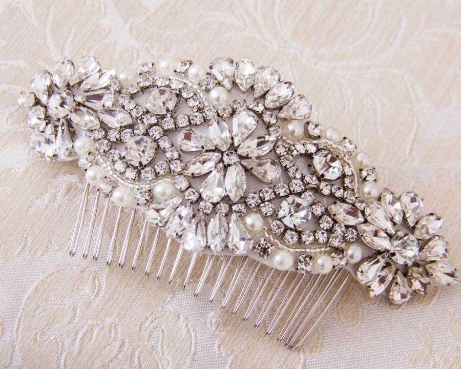 Mariage - Bridal Hair comb, Wedding Hair comb, Bridal Hair Jewelry, Crystal Hair comb, Rhinestone Haircomb, Bridal Head Piece, Wedding Hairpiece