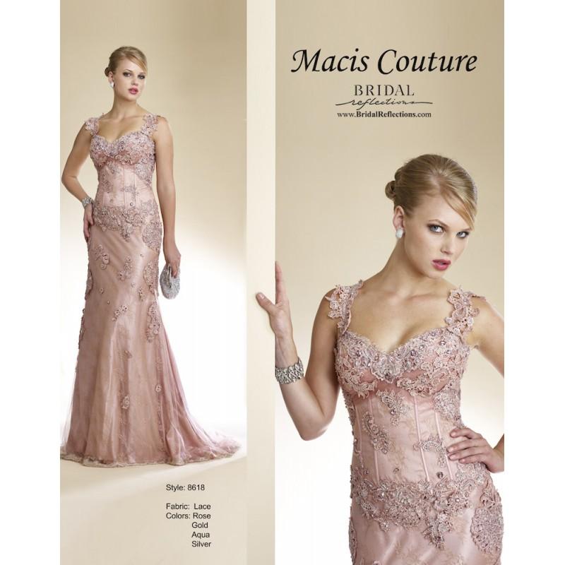 Wedding - Macis 8618 - Burgundy Evening Dresses