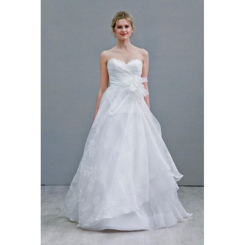 Hochzeit - Style 3552 by Lazaro - Ballgown Chapel Length Sweetheart OrganzaSilk Sleeveless Floor length Dress - 2017 Unique Wedding Shop