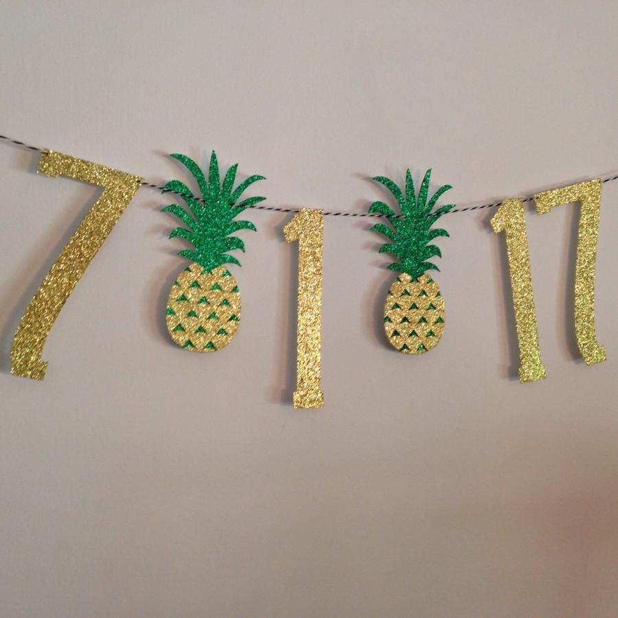 Mariage - Save the Date Pineapple Banner 