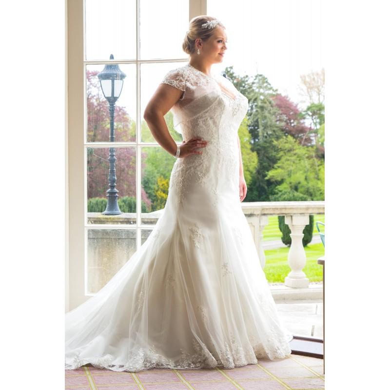 زفاف - Plus-Size Dresses Style BB16314 by BB  by Special Day - Ivory  White Lace Cover-up Floor Sweetheart Wedding Dresses - Bridesmaid Dress Online Shop