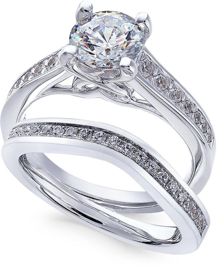 Hochzeit - X3 Certified Diamond Bridal Set (1-3/4 ct. t.w.) in 18k White Gold