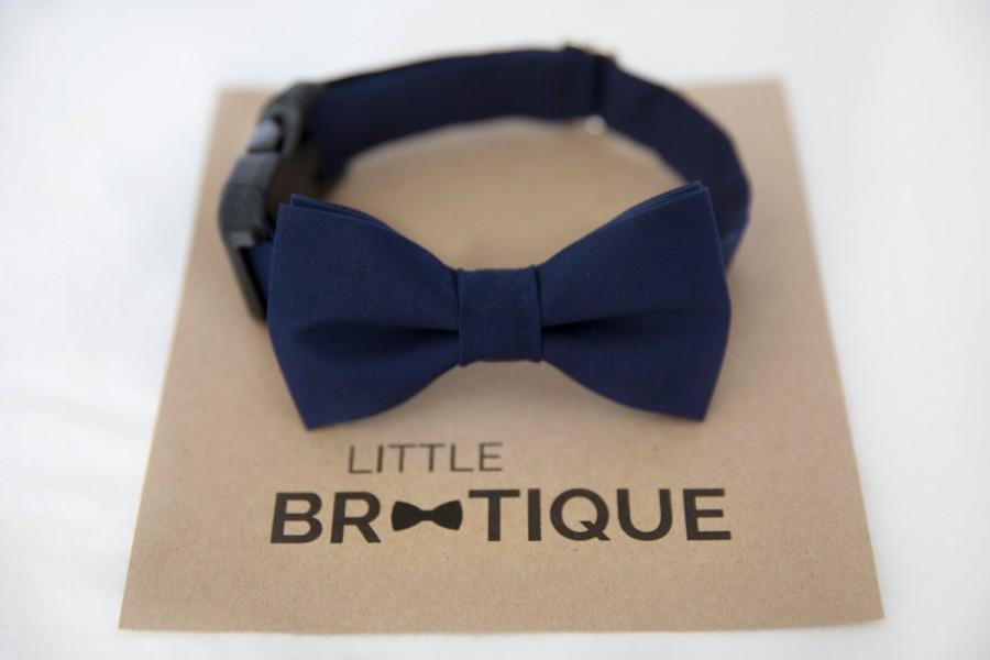 Свадьба - Navy Dog Bow Tie Sent 3-5 days after you order