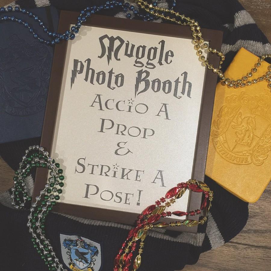 Hochzeit - Harry Potter Wedding // Harry Potter Photo Booth Sign // Printable // 8x10 // Harry Potter Bridal Shower // Muggle Photo Booth