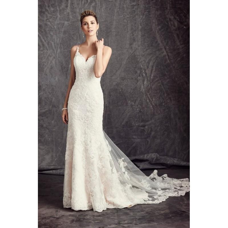 Hochzeit - Style BE295 by Ella Rosa - Semi-Cathedral Sleeveless Floor length Lace Sweetheart Mermaid Dress - 2017 Unique Wedding Shop