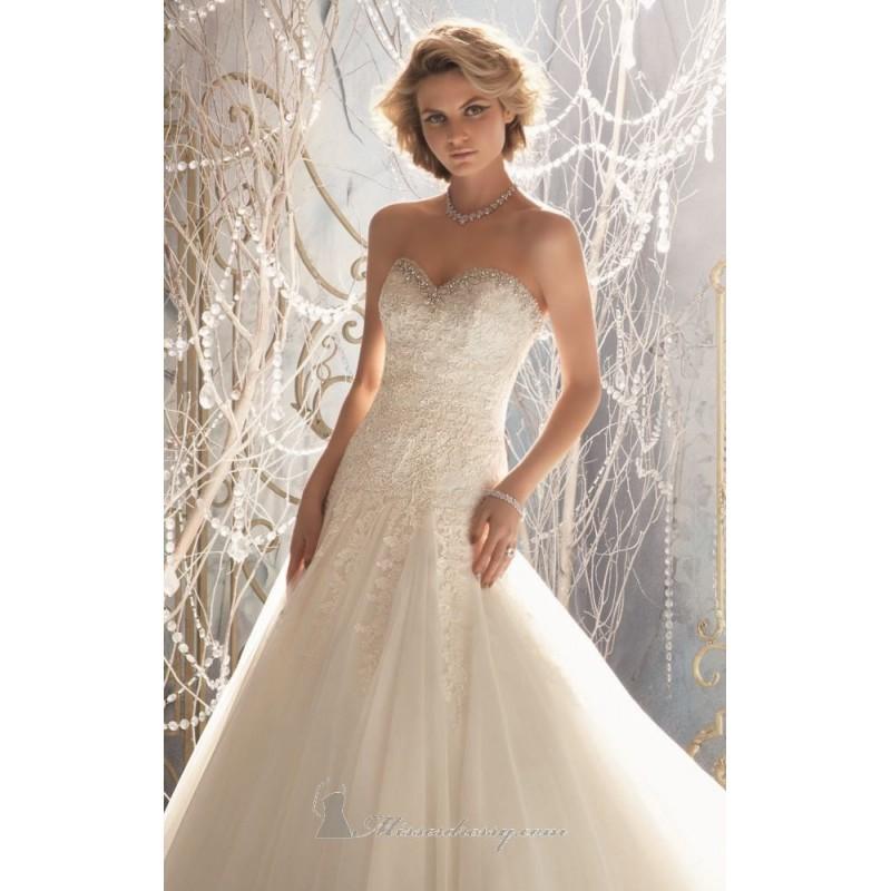 Mariage - 2014 Cheap Embellished Strapless Tulle Gown by Bridal by Mori Lee 1964 Dress - Cheap Discount Evening Gowns