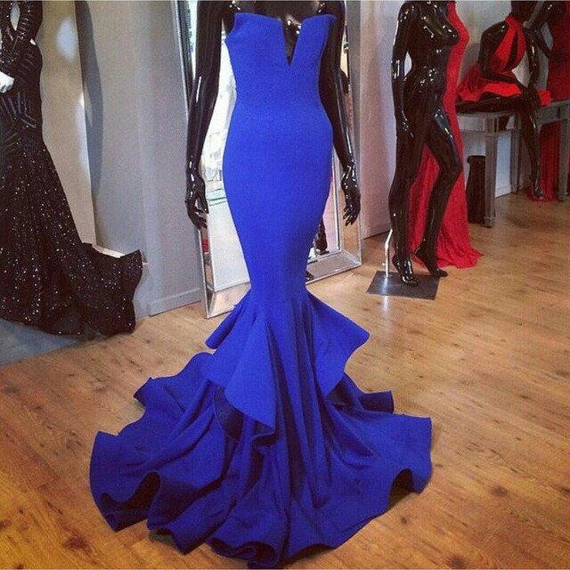 زفاف - Royal blue Prom Dresses, 2016 Prom Dress,Dresses For Prom,Mermaid Prom Dress,Formal Prom Dress,BD351