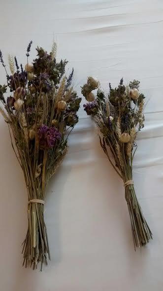 Hochzeit - Dried Floral Wedding Bouquets - Hints Of Lavender Bouquet