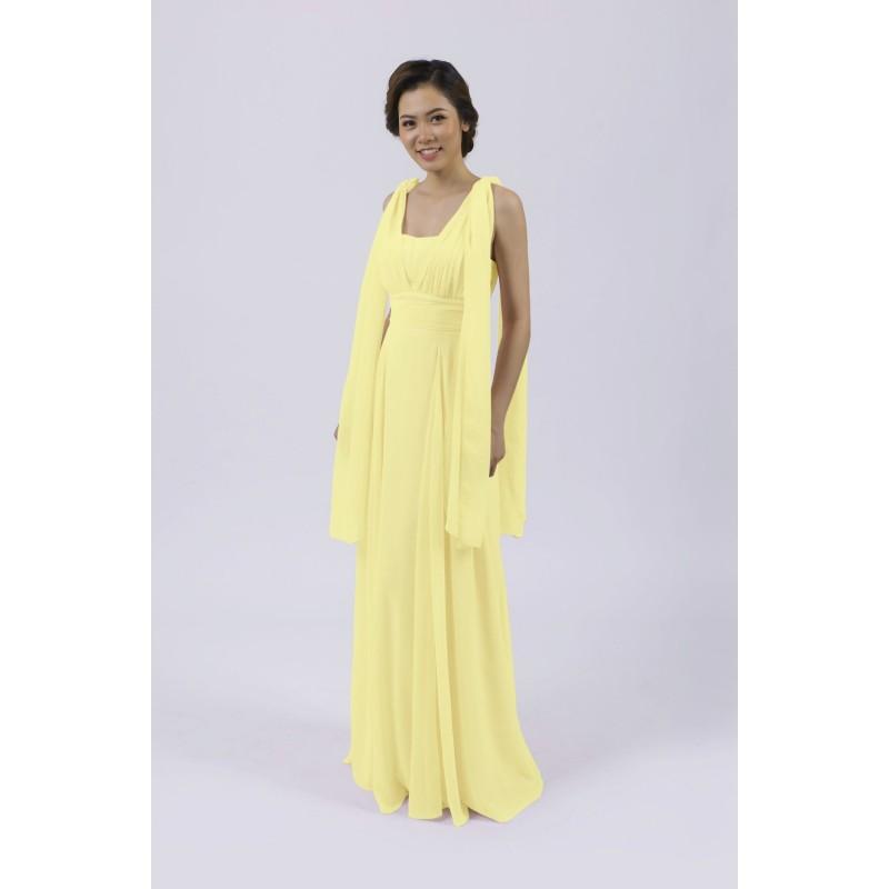 Wedding - Matchimony Lemon Multiway Long Bridesmaid/Prom Dress - Hand-made Beautiful Dresses