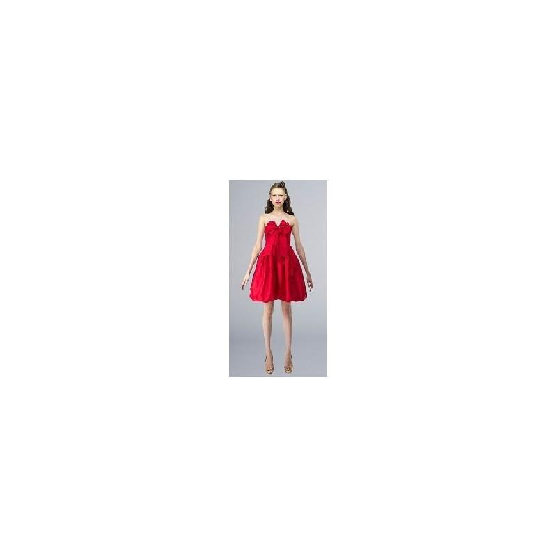 زفاف - Red Morgan Bubble Dresses by Kara Janx - Charming Wedding Party Dresses